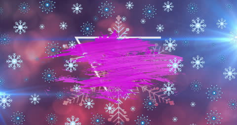 Futuristic Winter Holiday Animation with Colorful Abstract Design