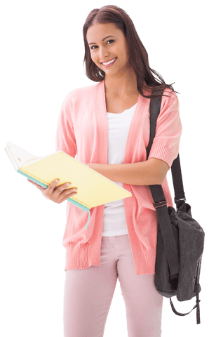 confident student smiling with bag on transparent background - Download Free Stock Videos Pikwizard.com