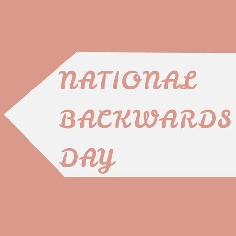 Playful Text Design Celebrating National Backwards Day Theme - Download Free Stock Templates Pikwizard.com