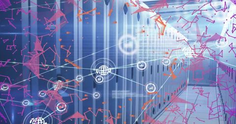 Digital Data Connections Over Computer Servers, Cybersecurity Concept - Download Free Stock Images Pikwizard.com