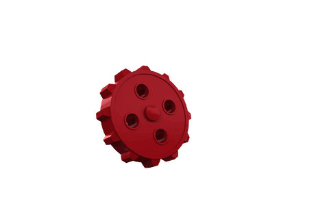 Transparent Floating Red Metal Gear Icon on White - Download Free Stock Videos Pikwizard.com
