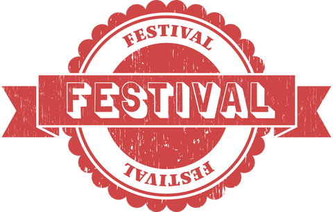 Festival Text Badge on Transparent Background for Events - Download Free Stock Videos Pikwizard.com