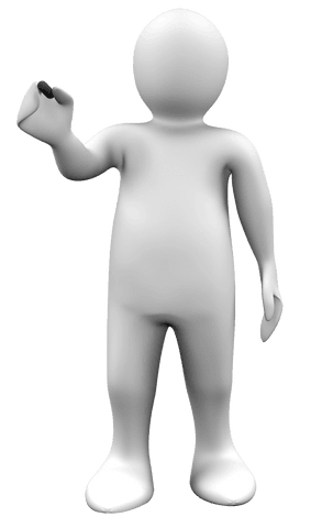 White Human Figurine Illustration on Transparent Background - Download Free Stock Videos Pikwizard.com