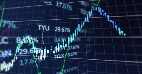 Digital Financial Data Visualization on Grid Display - Download Free Stock Images Pikwizard.com