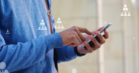 Network Connectivity and Social Media Interaction on Smartphone - Download Free Stock Images Pikwizard.com