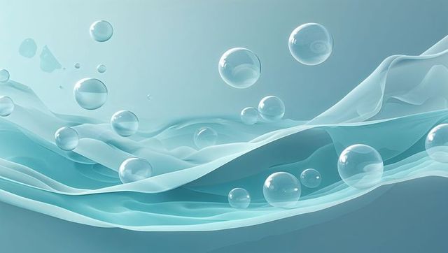 Abstract fluidity bubbles with translucent elegance