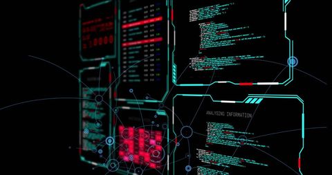 Digital Interface with Data Code and AI Network Connections - Download Free Stock Images Pikwizard.com