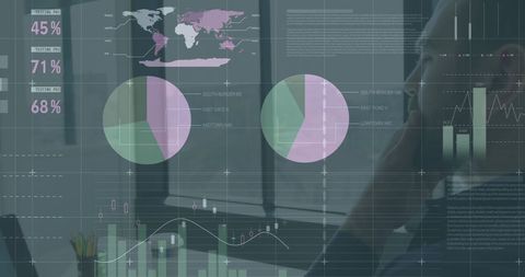 Financial Data Analytics With Businessman in Office Environment - Download Free Stock Images Pikwizard.com