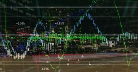 Digital Data Analytics Overlay on Cityscape - Download Free Stock Images Pikwizard.com