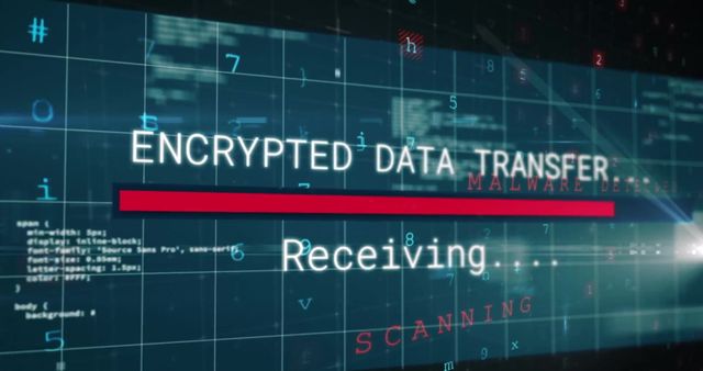 Cyber Security Encrypted Data Transfer Visualization - Download Free Stock Images Pikwizard.com