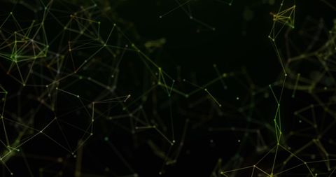 Digital Network Nodes with Connecting Lines on Dark Background - Download Free Stock Images Pikwizard.com