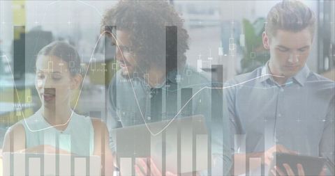 diverse team analyzing data with digital technology - Download Free Stock Images Pikwizard.com