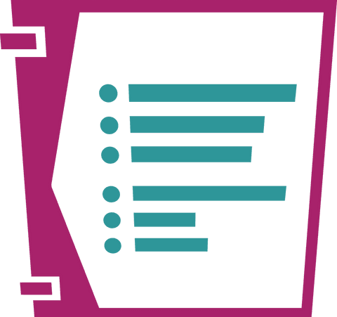 digital notebook page with bullet points on transparent background - Download Free Stock Videos Pikwizard.com