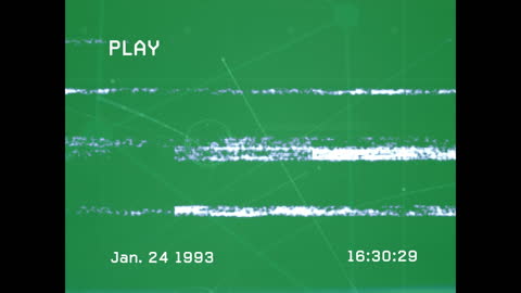 Retro VHS Screen with Digital Glitch Effect