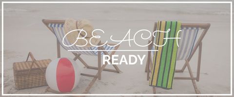 Summer Beach Relaxation Scene with Chairs and Accessories