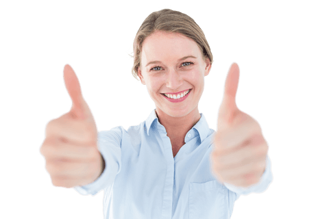transparent businesswoman giving two thumbs up - Download Free Stock Videos Pikwizard.com