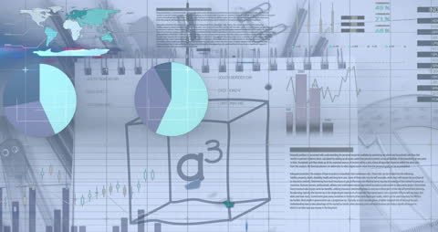 Digital Education Interface with Data Visualization Elements