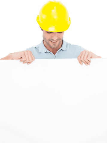 male architect with hard hat holding transparent board - Download Free Stock Videos Pikwizard.com