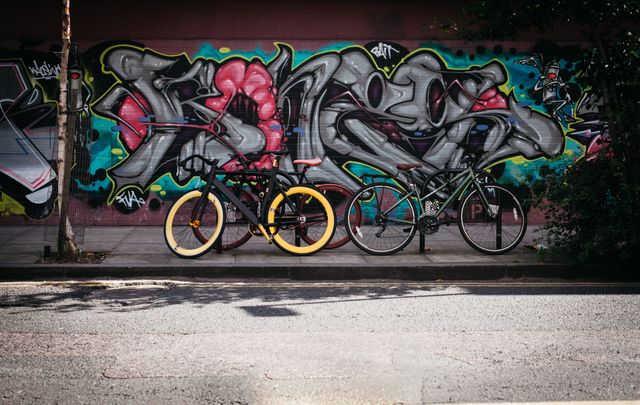Black and Yellow Fatbike Beside Mountain Bikes - Download Free Stock Photos Pikwizard.com