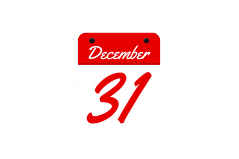 december 31 calendar card on transparent background vector art - Download Free Stock Videos Pikwizard.com
