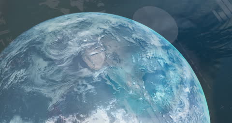 Digital Data Interface Overlay On Global Surface