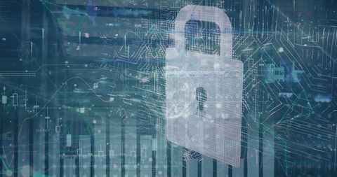 Digital padlock symbolizing advanced cybersecurity solutions