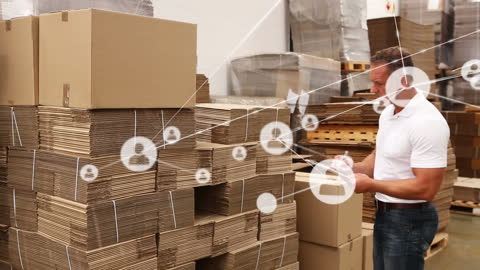Warehouse Networking With Digital Connections in Business