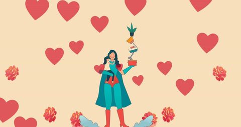 Superhero Mother and Daughter Celebrating Love and Family Bond - Download Free Stock Images Pikwizard.com