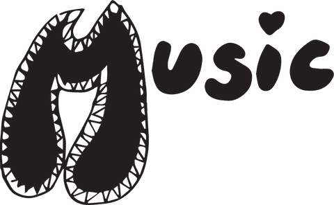 illustrative music text logo on transparent background - Download Free Stock Videos Pikwizard.com