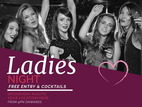 Fun and festive ladies night gathering with celebratory spirit