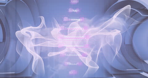 Abstract Data and DNA Visualization with Flowing Forms