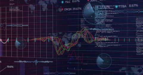 Analyzing Financial Data with Global Trends and Charts - Download Free Stock Images Pikwizard.com