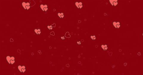 Romantic Red Hearts Floating on Deep Red Background - Download Free Stock Images Pikwizard.com