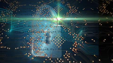 Microprocessor Technology with Security Padlock Overlay