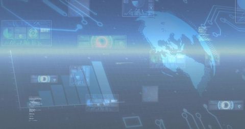 Displaying Translucent Global Interface with Holographic Analytics and Data Dashboard