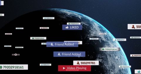 Global digital communication network and data analytics