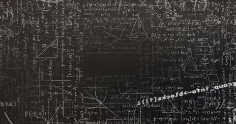 Complex Mathematical Equations on Dark Blackboard - Download Free Stock Images Pikwizard.com