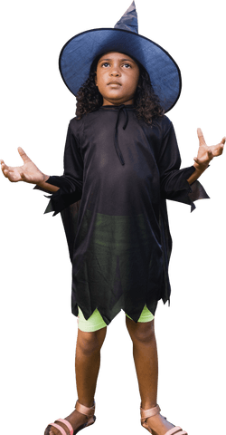 little witch in classic costume transparent background - Download Free Stock Videos Pikwizard.com