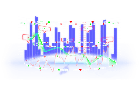 digital blue column charts with speech bubbles on transparent background - Download Free Stock Videos Pikwizard.com