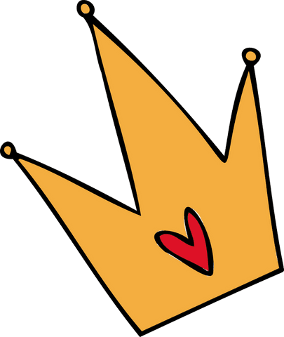 whimsical golden crown with red heart on transparent background - Download Free Stock Videos Pikwizard.com