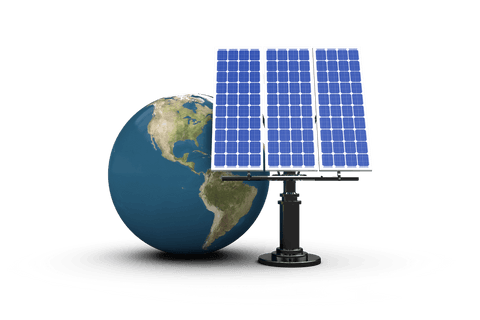 transparent 3d globe with solar panel highlighting renewable energy - Download Free Stock Videos Pikwizard.com