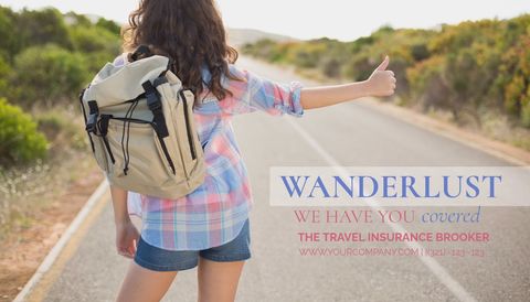 woman hitchhiking in countryside for travel adventure journey - Download Free Stock Templates Pikwizard.com