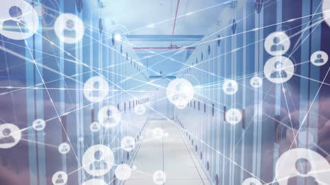 Digital Network Connections Illustrate Cloud Computing Concept