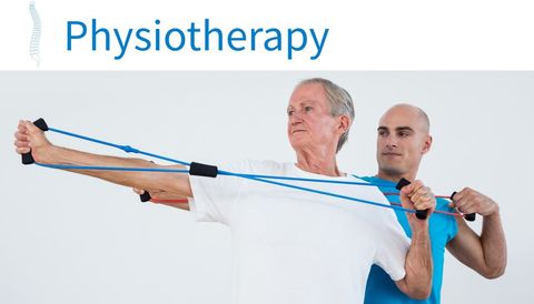 senior man rehabilitation exercise with physiotherapist support - Download Free Stock Templates Pikwizard.com