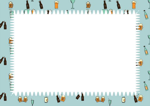 colorful drink icons surrounding copy space on transparent background - Download Free Stock Videos Pikwizard.com