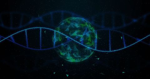 Digital DNA Strands Overlapping Global Network Data Concept - Download Free Stock Images Pikwizard.com