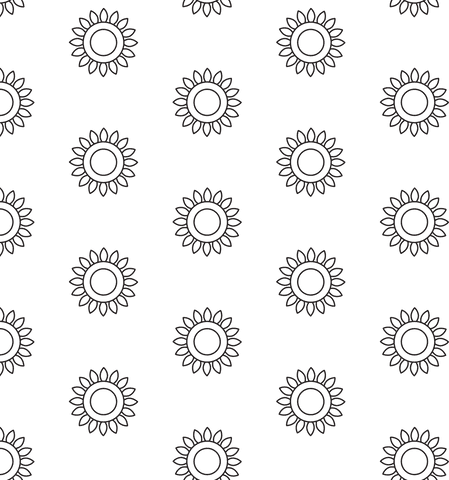 seamless black flower pattern on transparent background - Download Free Stock Videos Pikwizard.com