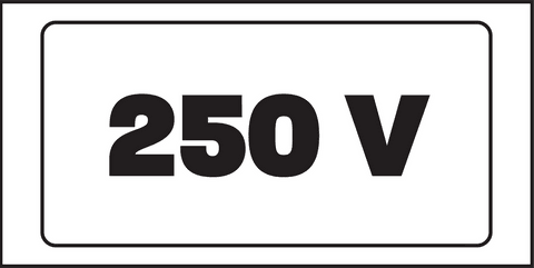 transparent safety sign indicating 250 voltage warning - Download Free Stock Videos Pikwizard.com