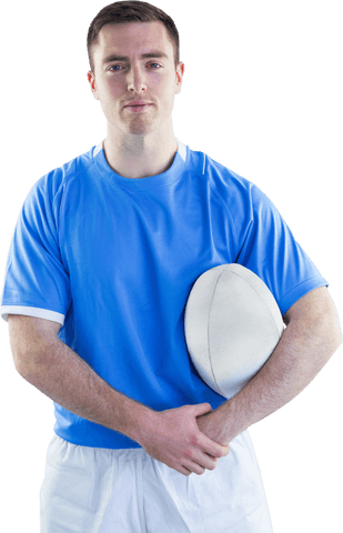 transparent background rugby player holding rugby ball confident pose - Download Free Stock Videos Pikwizard.com