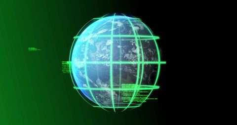 Digital Global Connectivity with Data Processing Elements - Download Free Stock Images Pikwizard.com